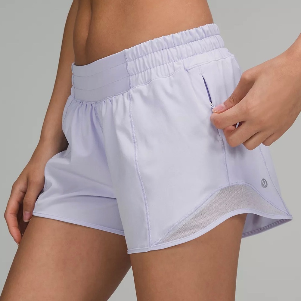 pastel blue Lululemon shorts